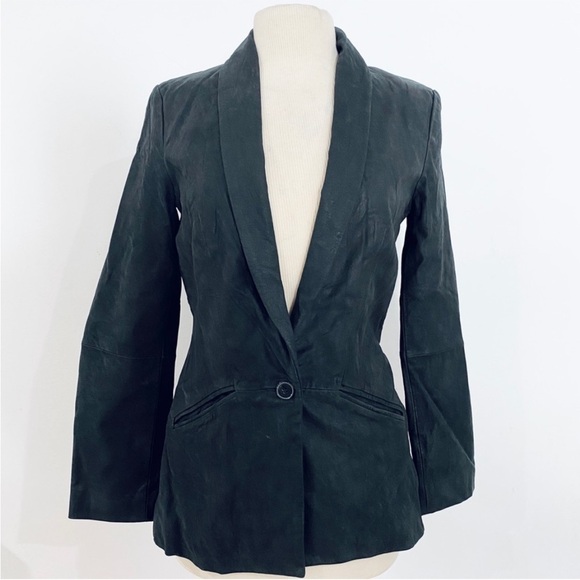 Zara genuine leather blazer - Picture 1 of 10